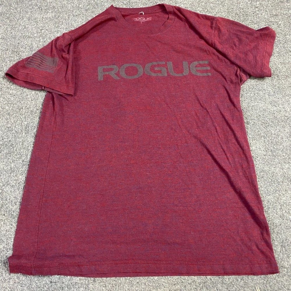 Rogue Men's Maroon Heather Logo Tee